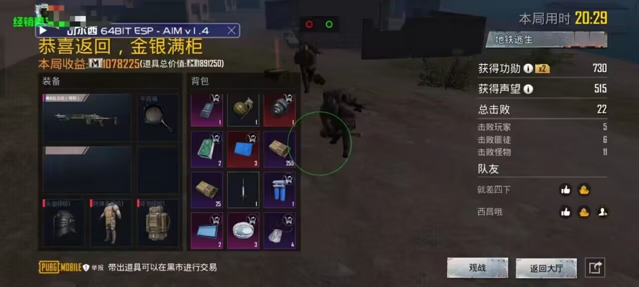 和平精英《天之蓝》辅助